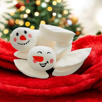 Laser Cut Fleece Snowball Panels