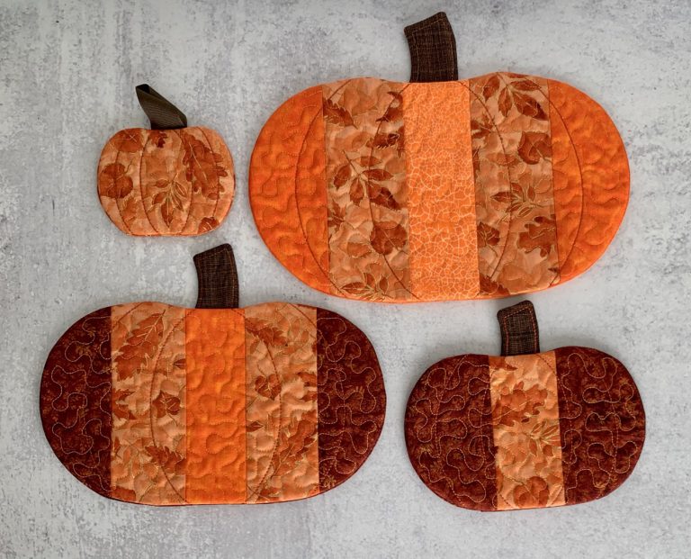 Pumpkin Spice Mat Set | Embroidery Garden