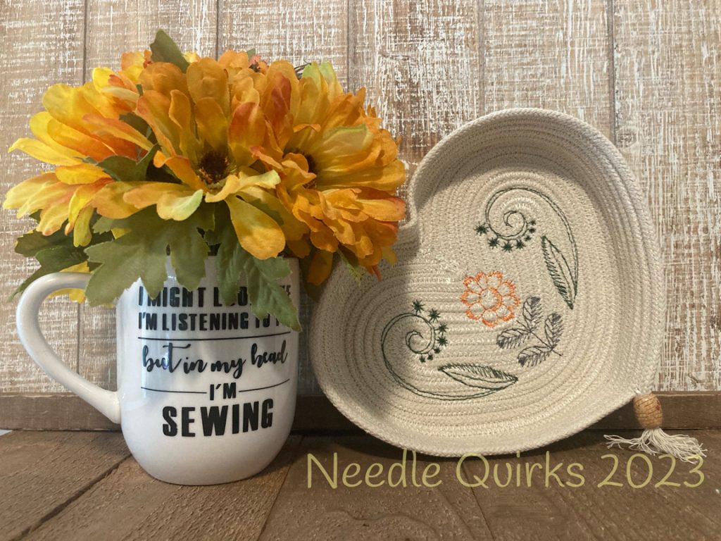 Heart Shaped Clothesline Bowl Virtual Class | Embroidery Garden