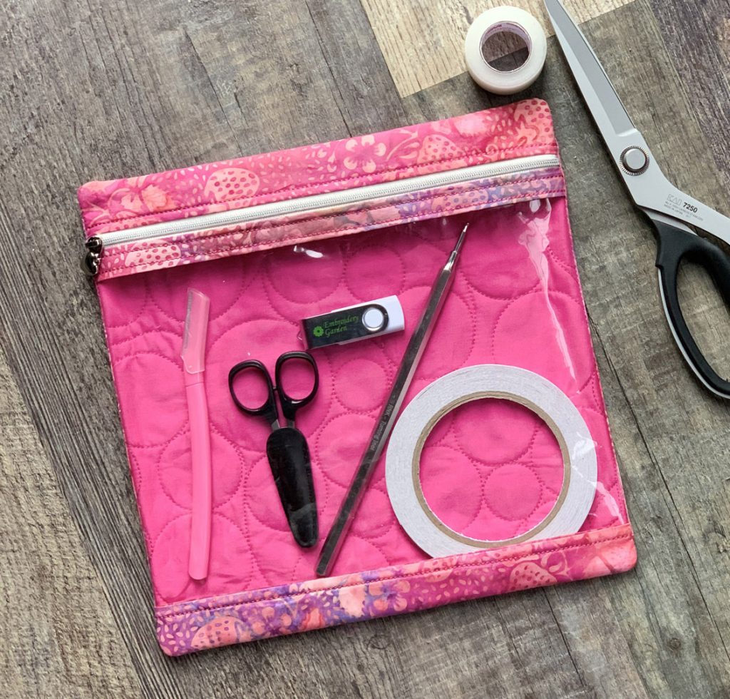 Sew Visible Square Bags Set | Embroidery Garden