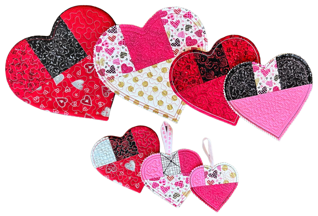 Scrappy Hearts | Embroidery Garden