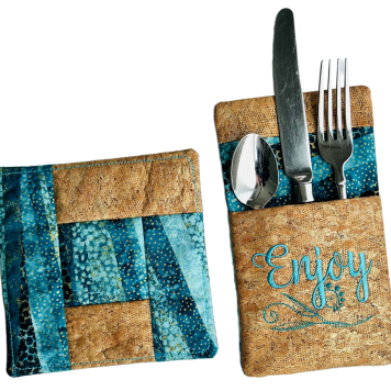 Silverware Holder & Coaster Set