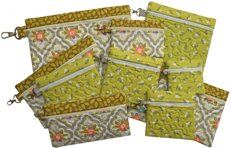 In The Hoop Zippered Bags Set Embroidery Garden